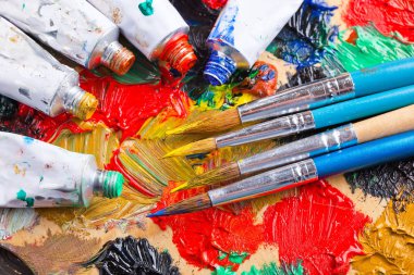 boya ve fırça çizimi için