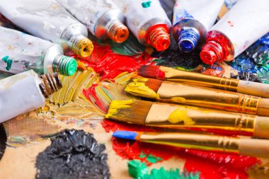 boya ve fırça çizimi için