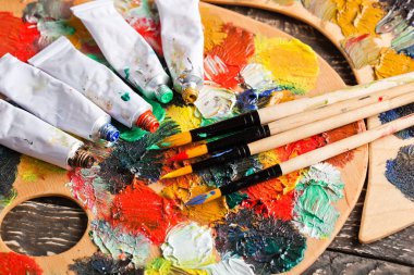 boya ve fırça çizimi için