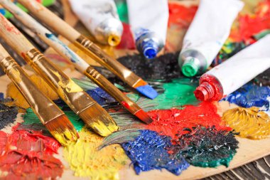 boya ve fırça çizimi için