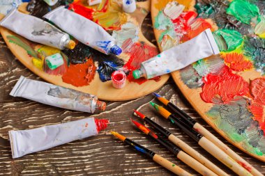 boya ve fırça çizimi için