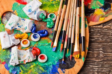 boya ve fırça çizimi için