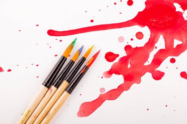 boya ve fırça çizimi için