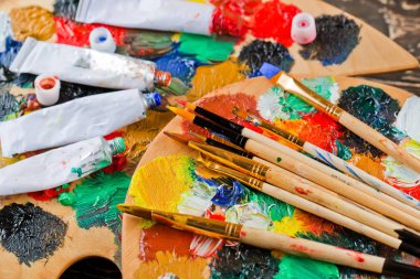 boya ve fırça çizimi için