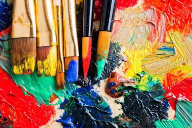 boya ve fırça çizimi için