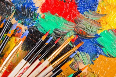 boya ve fırça çizimi için