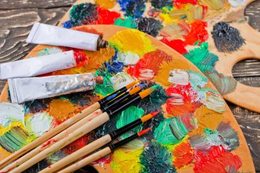 boya ve fırça çizimi için