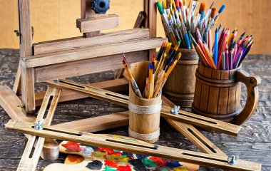 boya ve fırça çizimi için