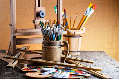 boya ve fırça çizimi için