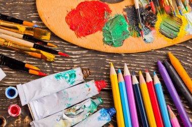 boya ve fırça çizimi için