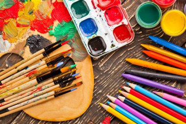 boya ve fırça çizimi için