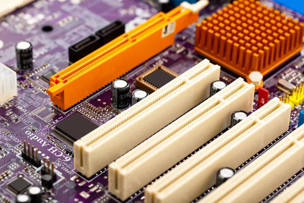 Nahaufnahme Computermotherboard — Stockfoto