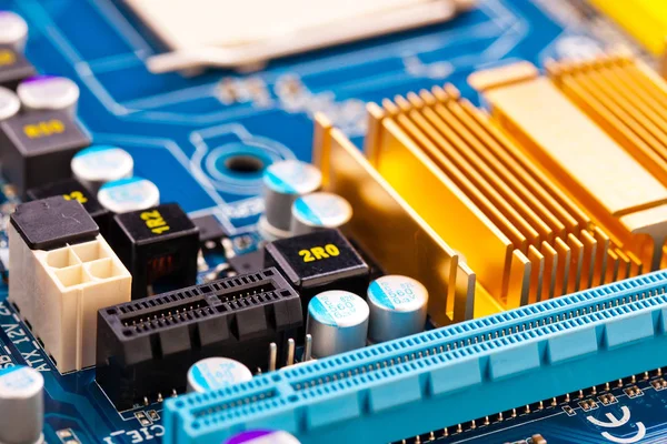 Nahaufnahme Computermotherboard — Stockfoto