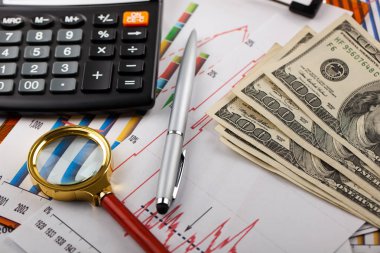 Masada ofiste iş nesneleri