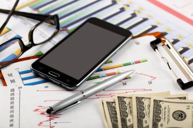 Masada ofiste iş nesneleri