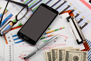 Masada ofiste iş nesneleri