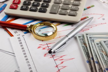 Masada ofiste iş nesneleri