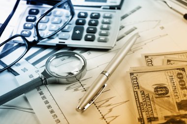 Masada ofiste iş nesneleri