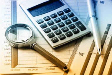 Masada ofiste iş nesneleri