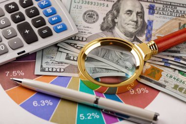 Masada ofiste iş nesneleri