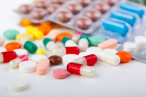 Pílulas Médicas Para Uso Doméstico — Fotografia de Stock