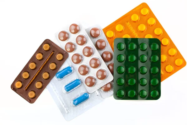 Orvosi Tabletták Háztartási — Stock Fotó