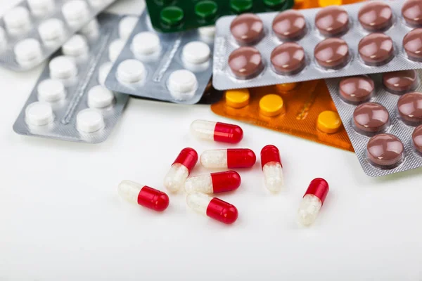 Orvosi Tabletták Háztartási — Stock Fotó
