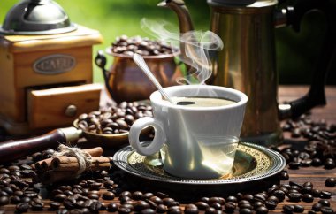 Eski arka plan üzerinde kahve siyah