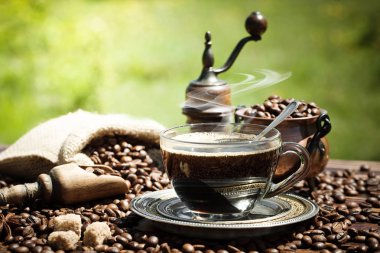 Eski arka plan üzerinde kahve siyah