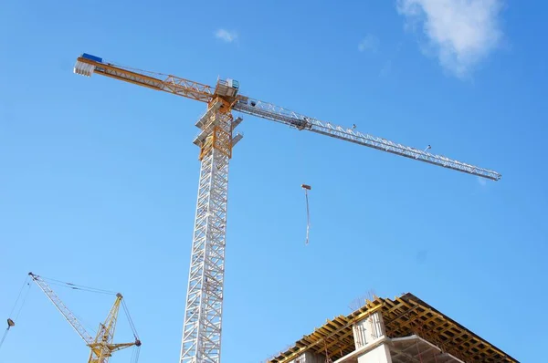 Tower construction cranes — Stock Photo, Image