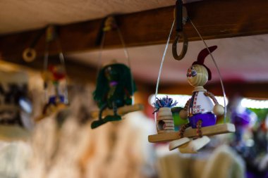 Yılbaşı süsleri ve ip retro Ukrayna