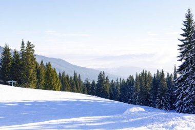 Alpler fantastik kış Panoraması