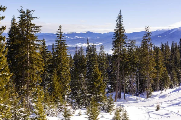 Fantástico panorama invernal de los Alpes — Foto de Stock