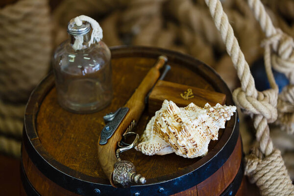 18th century English flintlock pistols.