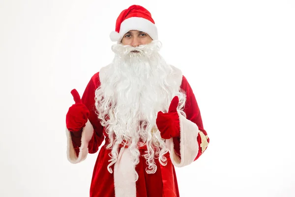 Babbo Natale Mostrando Pollici — Foto Stock