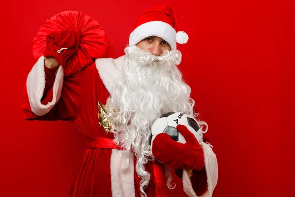 Santa Claus Con Sombrero Rojo —  Fotos de Stock