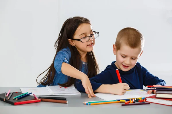 Bildung Grundschule Lernen Und Menschen Konzept — Stockfoto