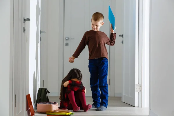 Aislamiento Escolar Educativo Concepto Bullying — Foto de Stock