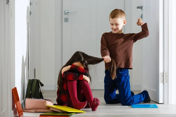 Aislamiento Escolar Educativo Concepto Bullying — Foto de Stock