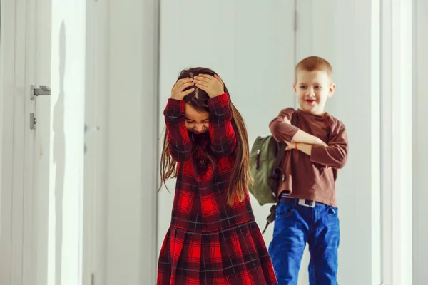 Aislamiento Escolar Educativo Concepto Bullying — Foto de Stock