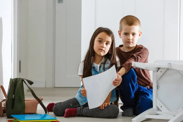 Niños Intimidando Compañero Clase Escuela — Foto de Stock