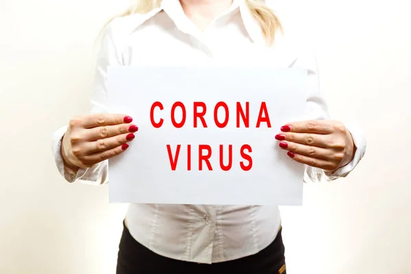 Coronavirus 2019 Ncov Testo Scritto Mano Con 2019 Ncov Coronavirus — Foto Stock