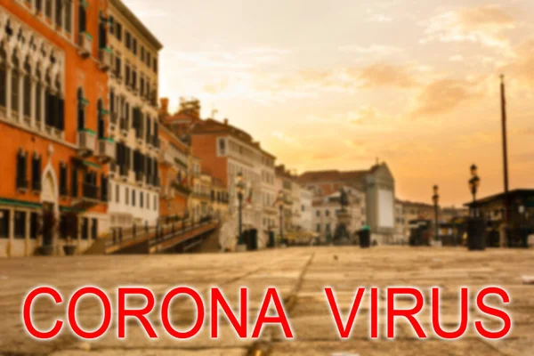 Coronavirus 2019 Ncov Covid Italien Venedig Gondoler San Marco Torget — Stockfoto