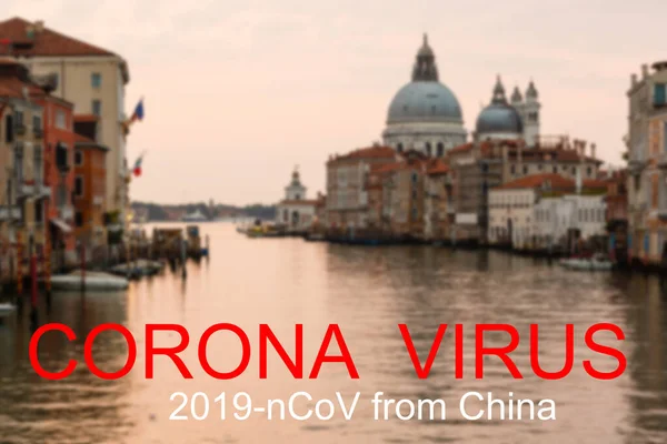 Coraonavirus Aanval Porselein Naar Italië Concept Corona Virus Verspreid Porselein — Stockfoto