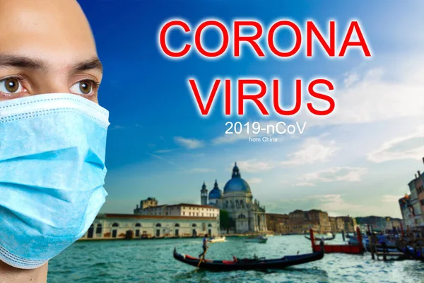 Betegnek Érzi Magát Védőmaszkot Visel Olaszország Ellen Koronavírus Ellen — Stock Fotó