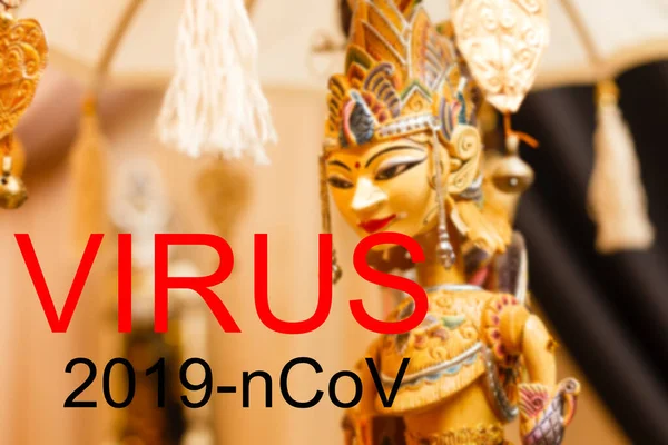 Coronavirus 2019 Ncov Conceito Índia — Fotografia de Stock