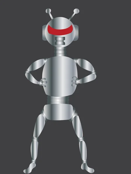 Hallo Herr Roboter — Stockvektor