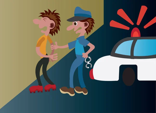 Arrestations courantes dans la rue — Image vectorielle