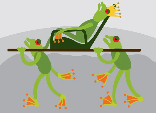 Le roi grenouille 2 — Image vectorielle