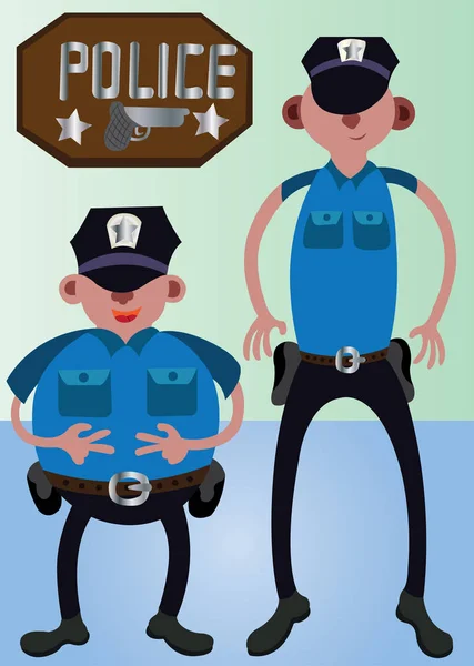 Migliori amici della polizia — Vettoriale Stock
